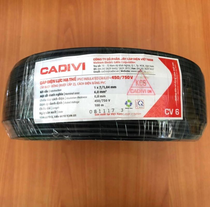 dây cáp điện cadivi6.0